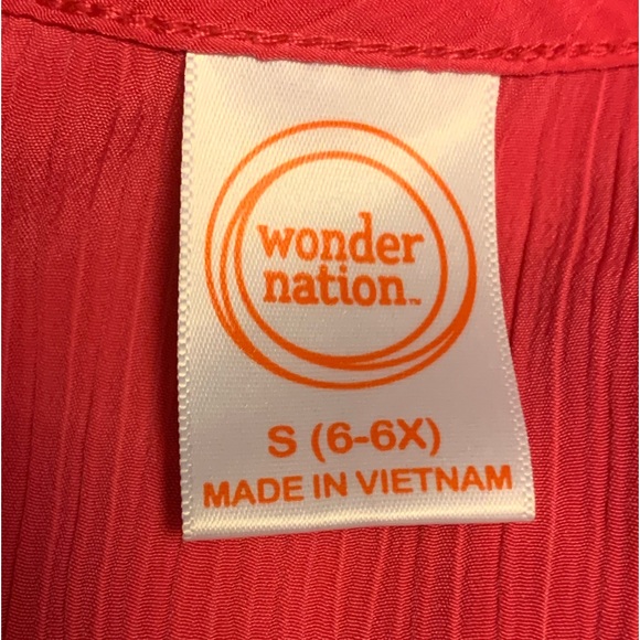 Wonder Nation girls size S 6-6x knee length sun dress. - Picture 5 of 5